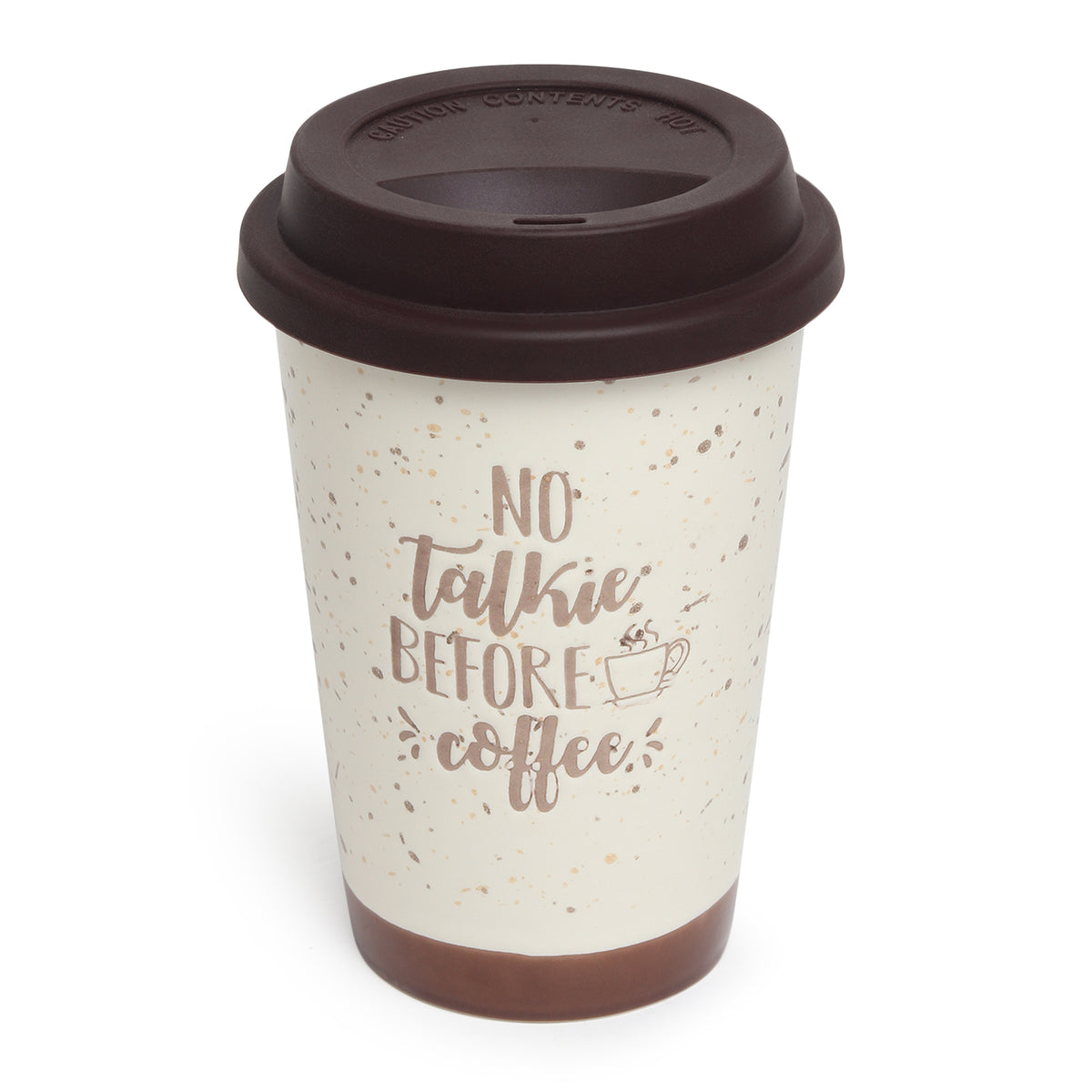 Coffee First Ceramic Mug Brown