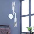 Flute White Metal Wall Light by SS Lightings