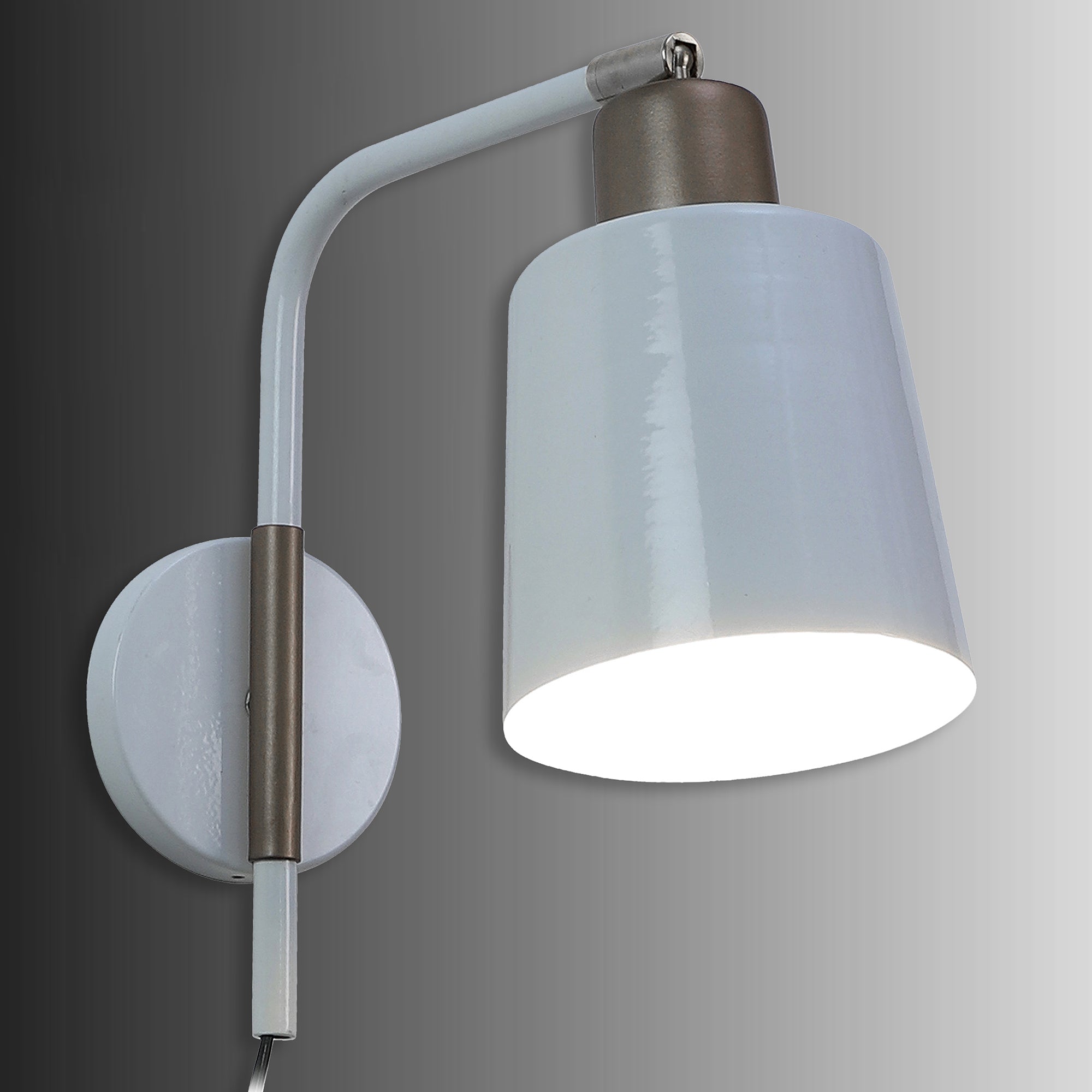 Norell White Metal Wall Light by SS Lightings