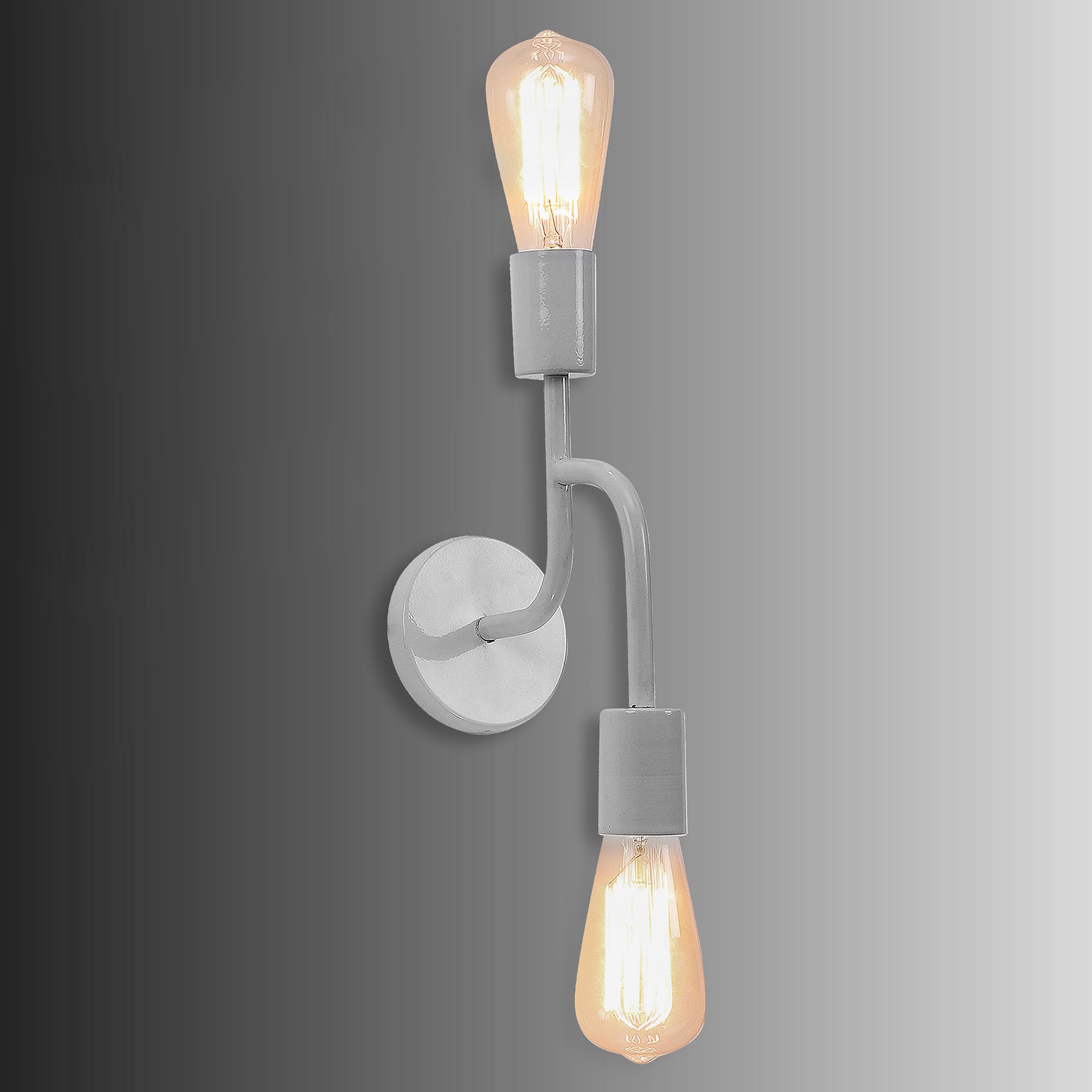 Flute White Metal Wall Light by SS Lightings