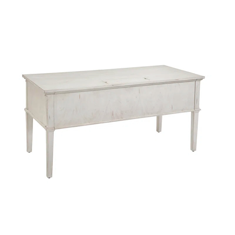 Classic Solid Wood Writing Desk: Timeless Craftsmanship for Your Workspace"