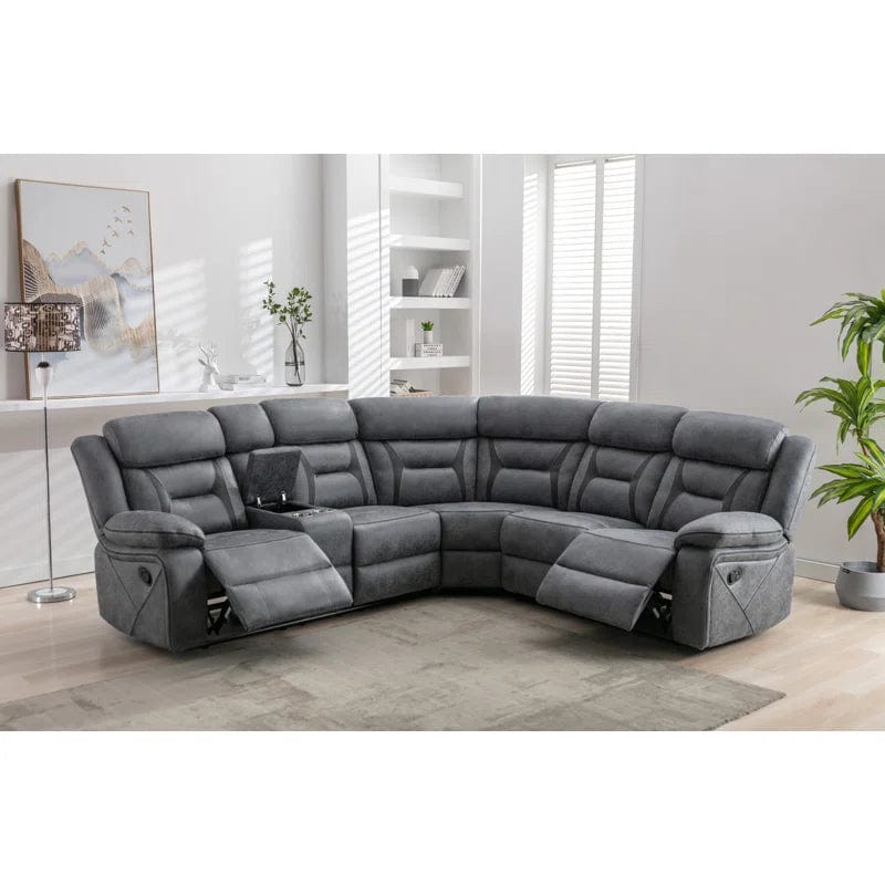 Ilitia 3 - Piece Upholstered Reclining Corner Sofa