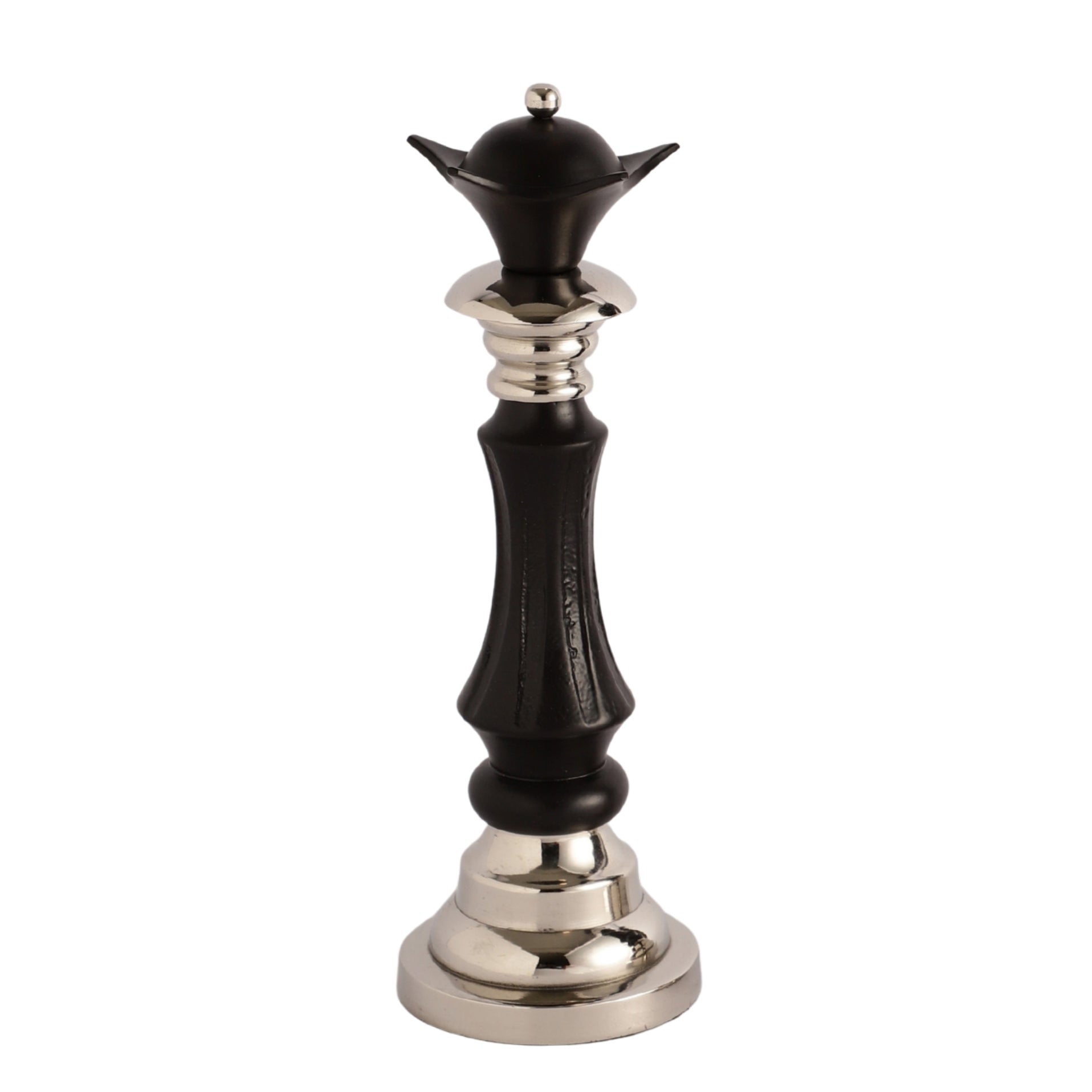  Victoris Silver Black Set of  King and Queen Chess - OUCHCART  Chess