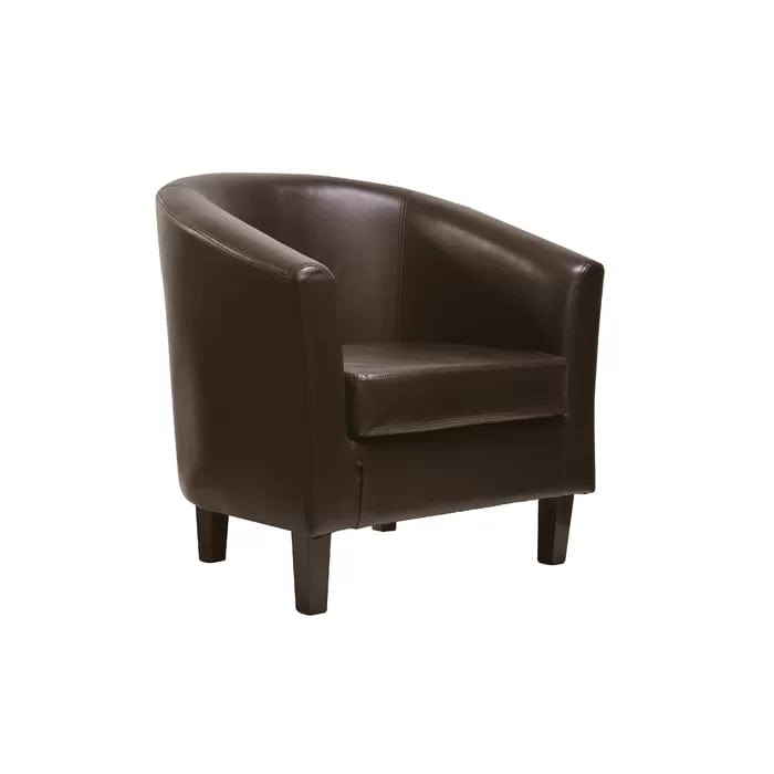 Isadora Vegan Leather Barrel Chair