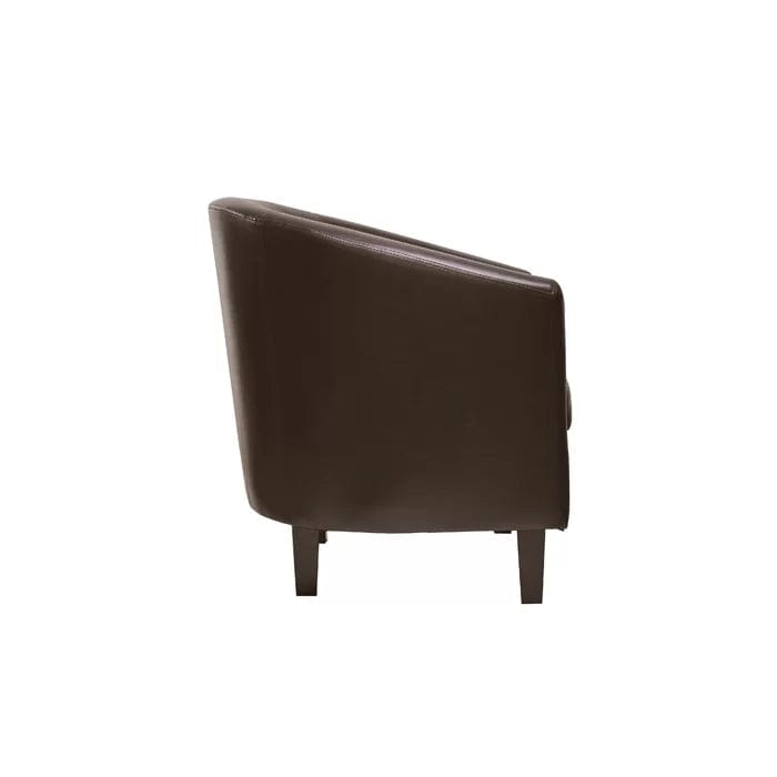 Isadora Vegan Leather Barrel Chair