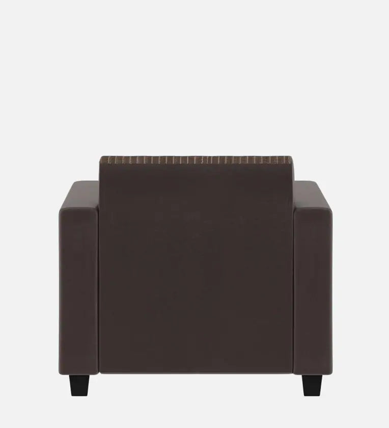 Fabric 1 Seater Sofa In Lama Brown Colour