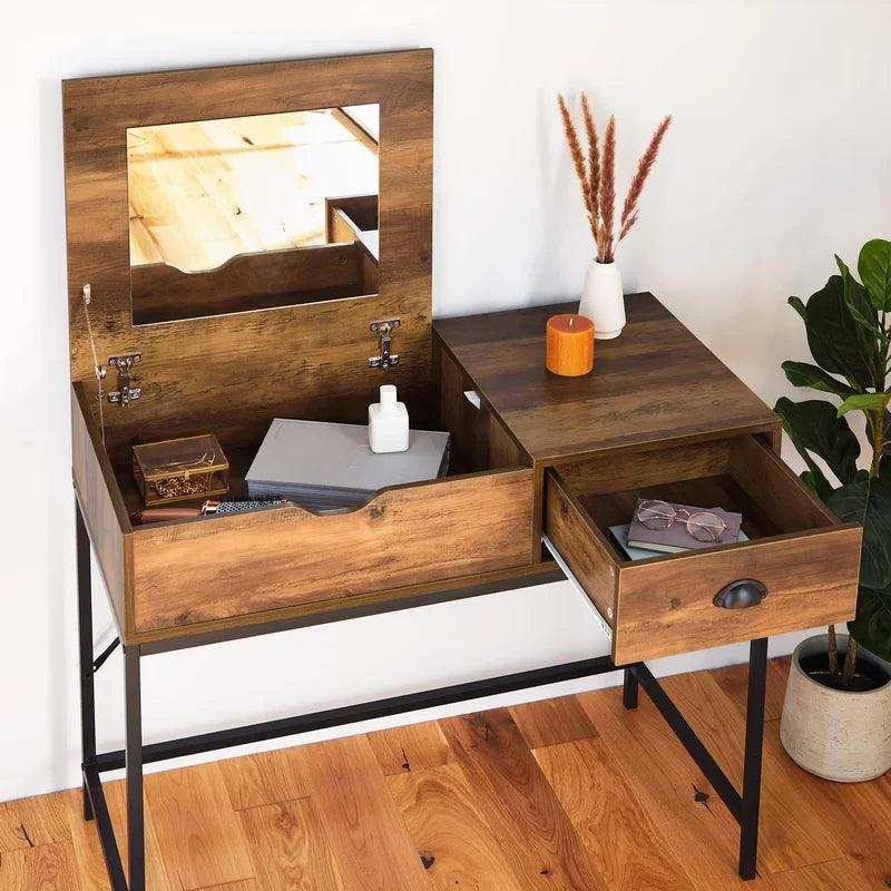 Marek Dressing Table with Mirror - Ouch Cart 