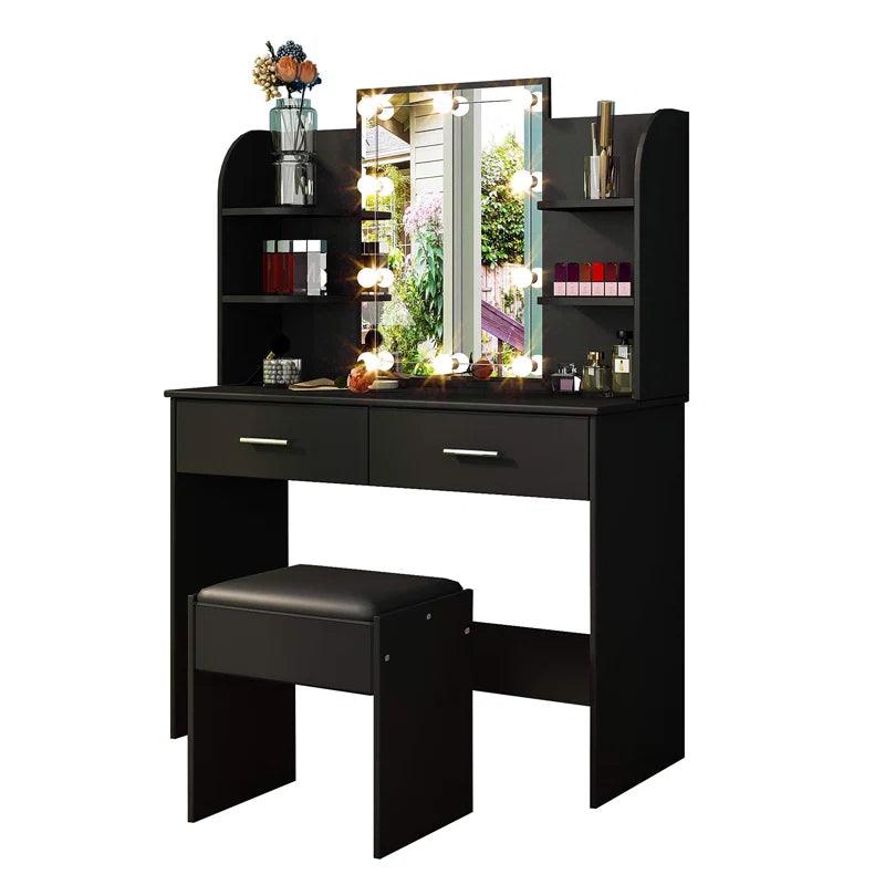 Moe Dressing Table with Mirror - Ouch Cart 