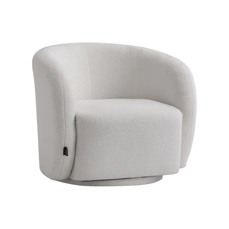 Jhirayr  Wide Velvet Upholstered Swivel Sofa Chair