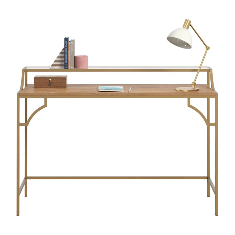 Corner Metal Base Writing Desk