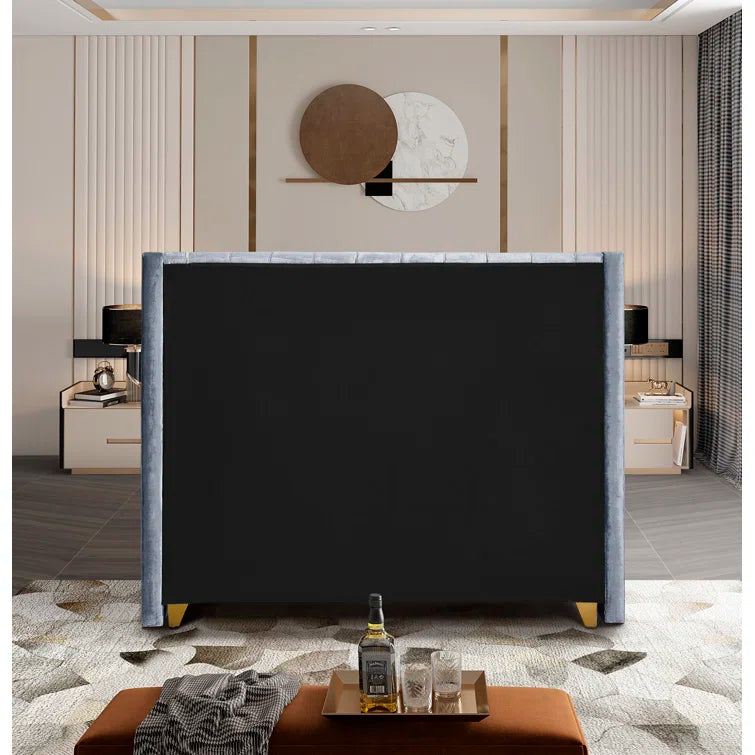 Joclynn Upholstered Wingback Bed