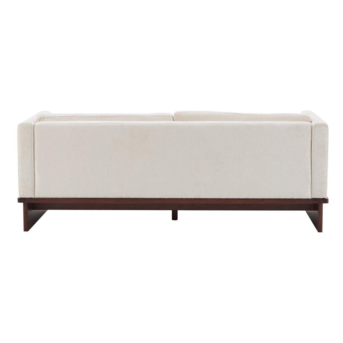 3-Seater Sofa with Solid Wood Base – Minimalist Upholstered Fabric Couch for Living Room