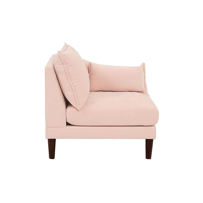 Ouch Cart Plush Wide-Seat Lounge Chair with Accent Pillow