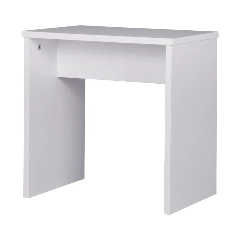 Soges Vanity Table Set with Mirror and Stool, Makeup Desk Dressing Table with Storage Drawer Make Up Table (White)