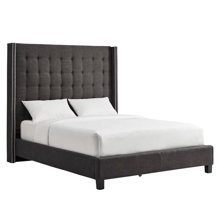 Kaster Upholstered Wingback Bed