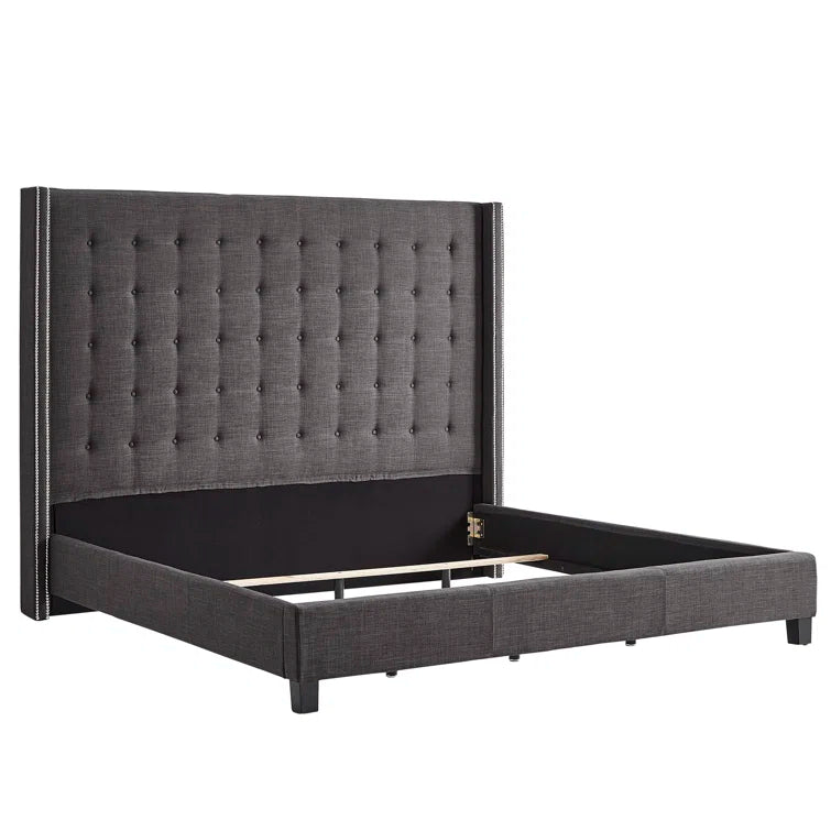 Kaster Upholstered Wingback Bed
