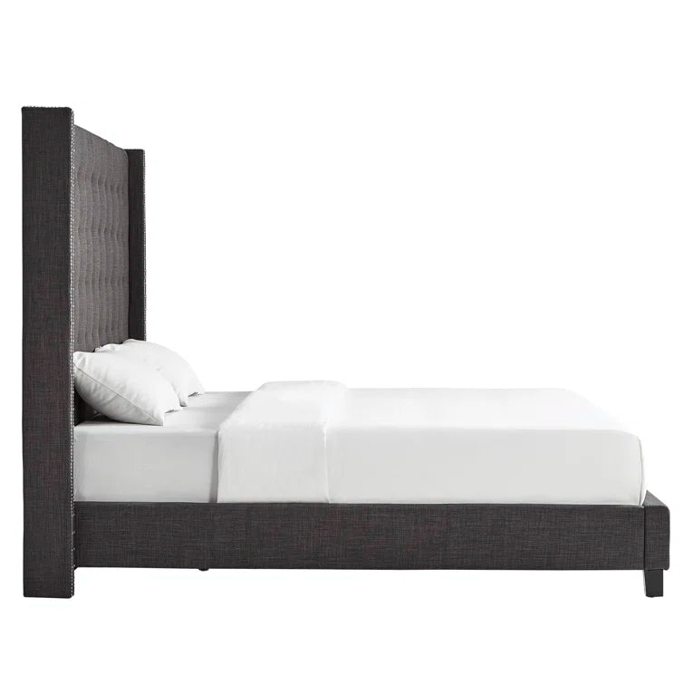 Kaster Upholstered Wingback Bed
