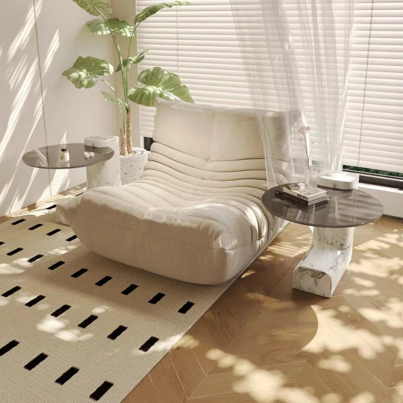 Modern Glass Coffee Table with L-Shaped Legs | Chic Small Center Table for Living Room & Office