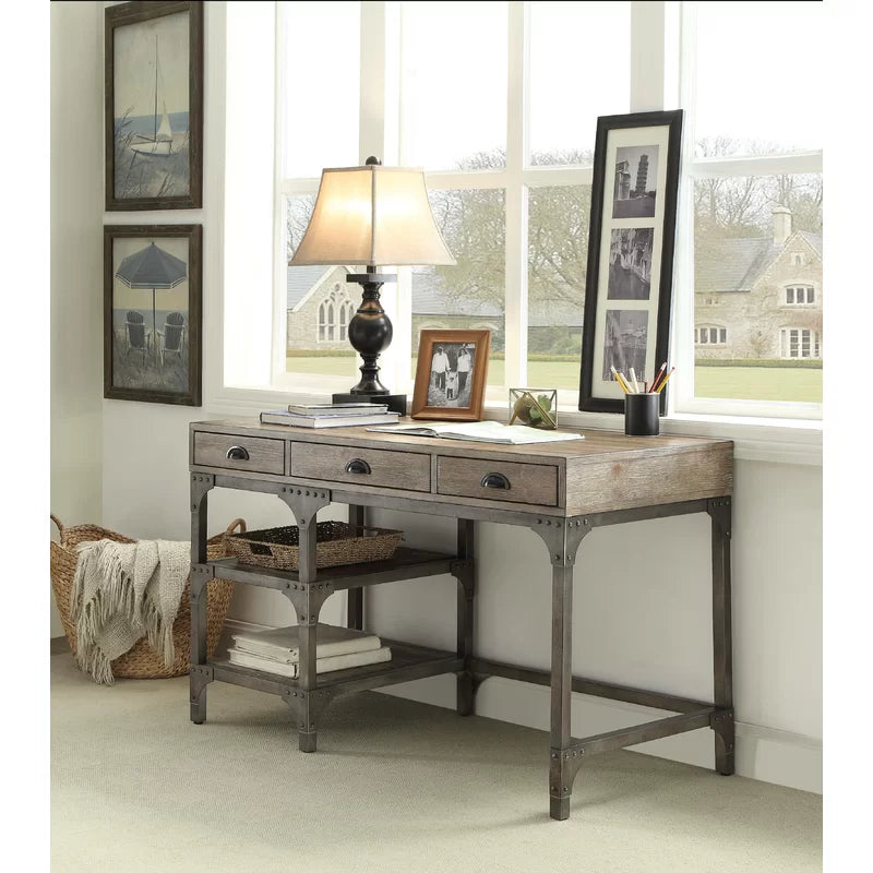 Metal Base Writing Desk