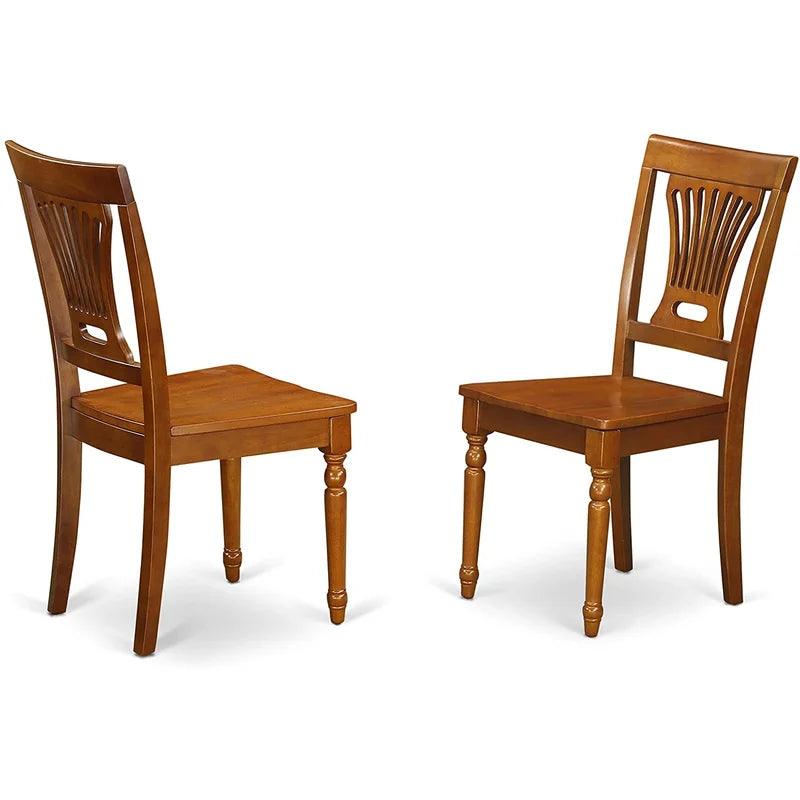 7 - Piece Extendable Solid Wood Pedestal Dining Set - Ouch Cart 