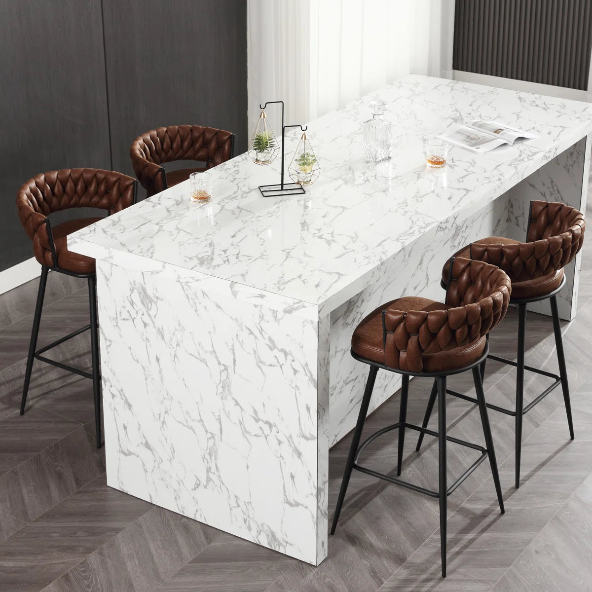 Ymberlynn Low Back Swivel Bar & Counter Stools with Metal Frame (2-Pack)