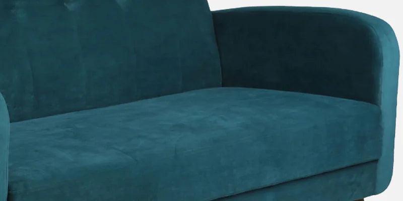 Velvet 3 Seater Sofa in Green Colour - Ouch Cart 