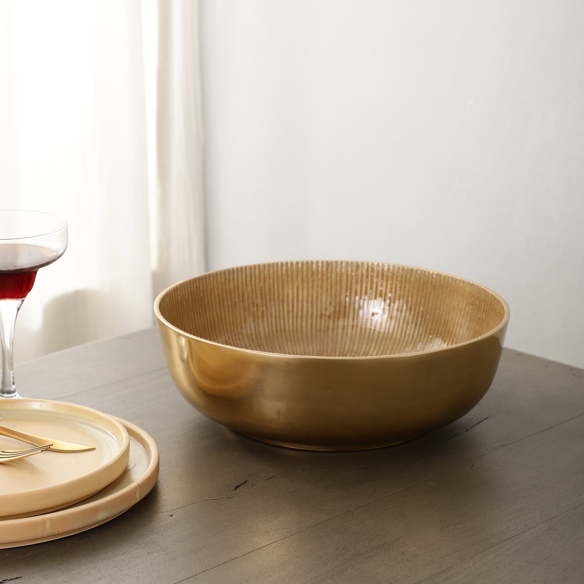 The Shining Gold Accent Circular Bowl