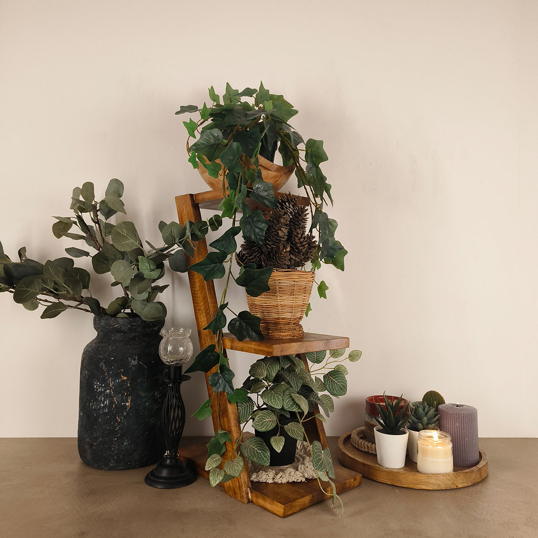 LYRIC 3 Tier Shelf & Planter -OUCH  CART | Kitchen rack