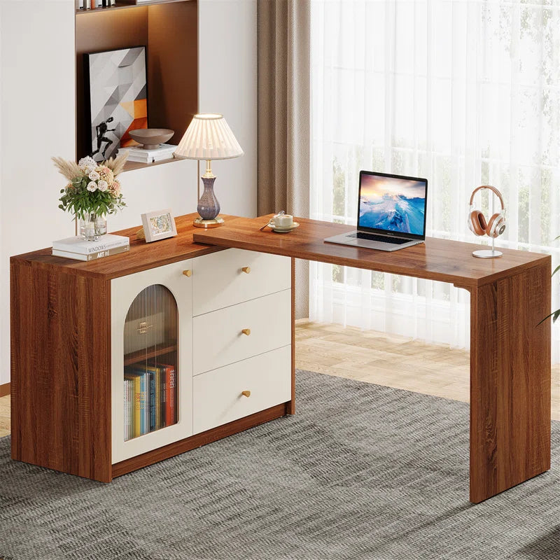Computer Desk With Drawer Cabinet