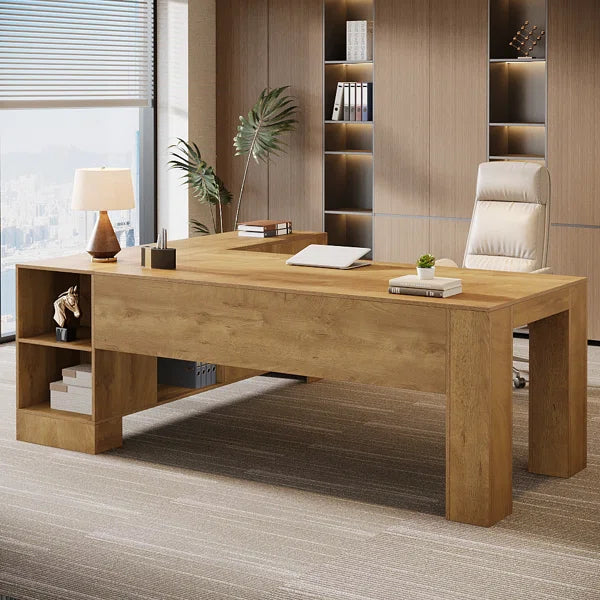 Ouch Cart L-Shaped Office Desk with Storage