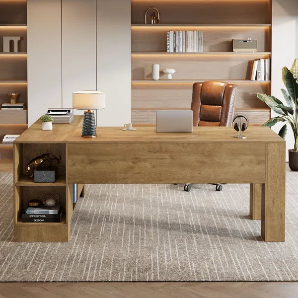 Ouch Cart L-Shaped Office Desk with Storage