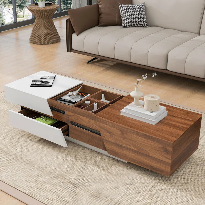 Sliding Top Coffee Table with Storage,living room table,Cocktail table
