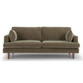 Mid-Century Modern Performance Fabric Sofa – Muted Tone Finish