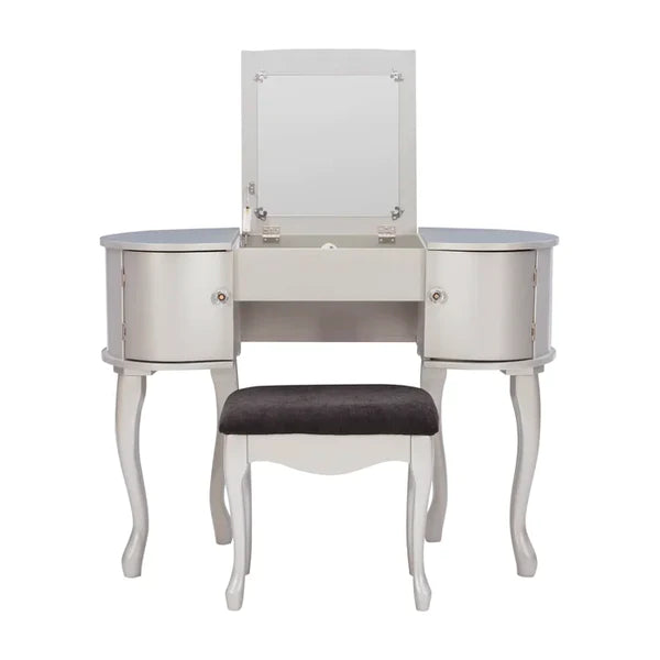 Alinz Camport Vanity dressing table with mirror with stool