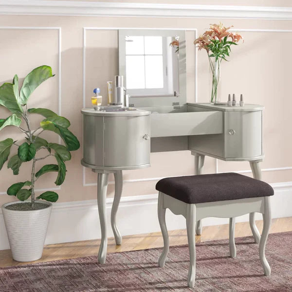 Alinz Camport Vanity dressing table with mirror with stool