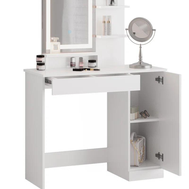 Leevi Dressing Table with Mirror - Ouch Cart 