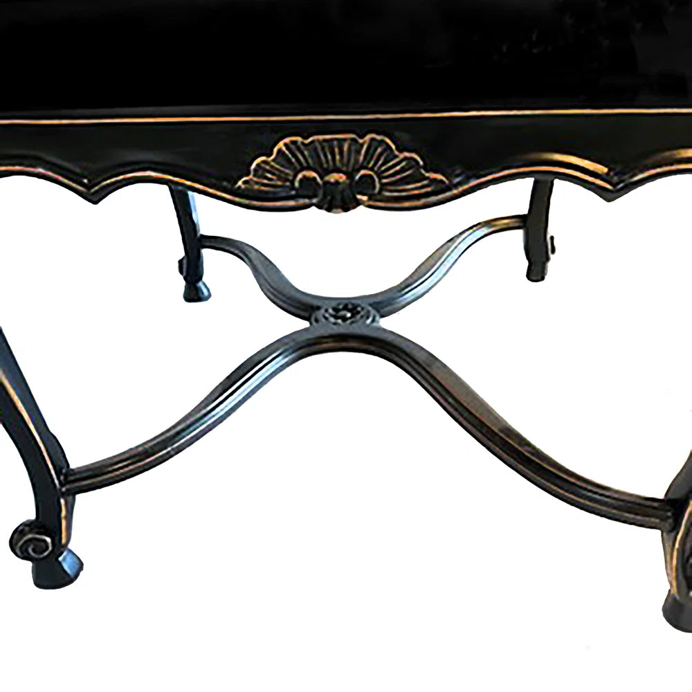 Louis XV Tuscany Lounge Chair with Ornate Carving & Antique Gold Finish