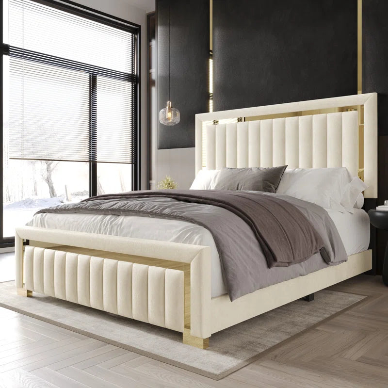 Lyn Upholstered Panel Bed