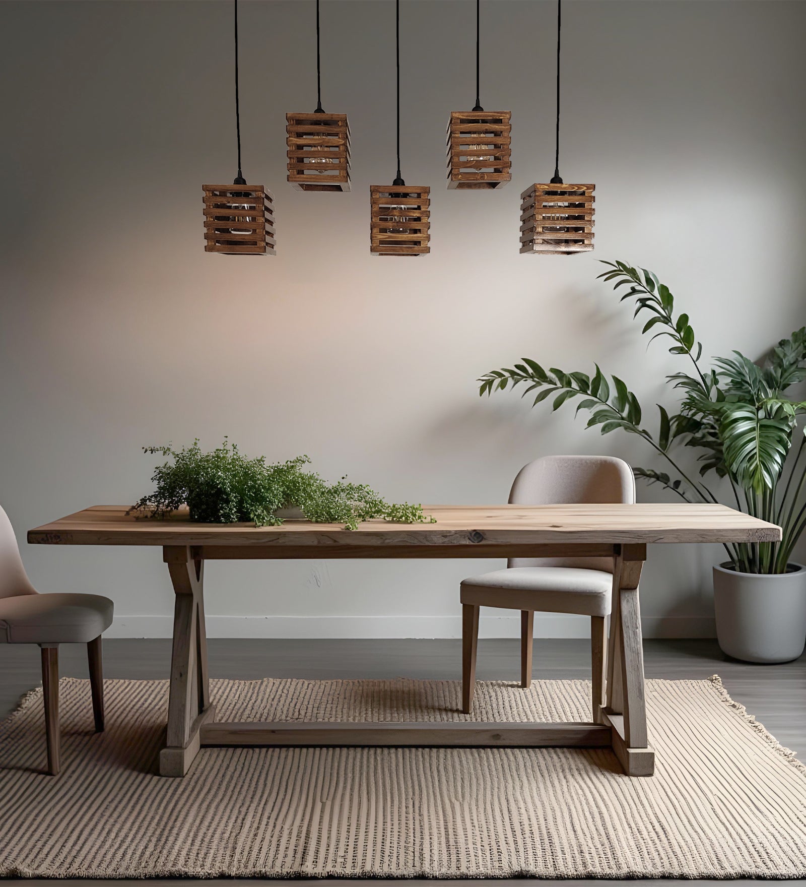 Lyon Brown 5 Series Hanging Lamp (BULB NOT INCLUDED)