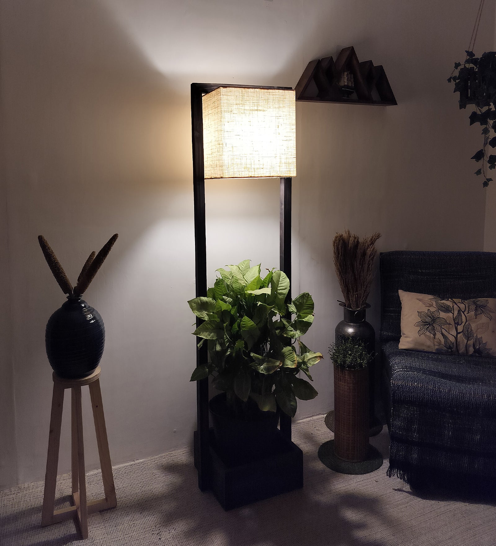 Lyon Wooden Floor Lamp