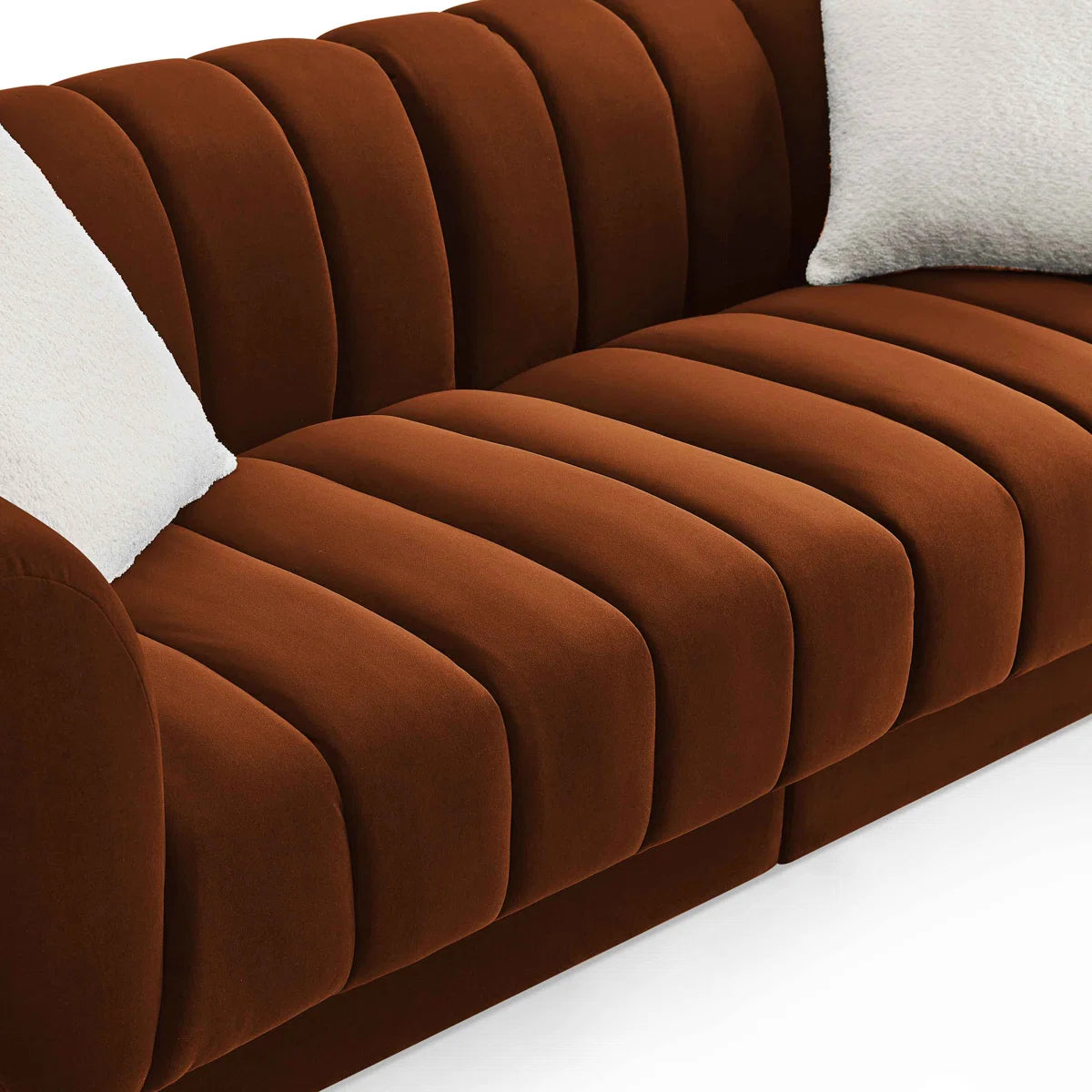 Modern Sofa Couch with Pillows – Minimore Lefferts Contemporary 3-Seater Living Room Sofa