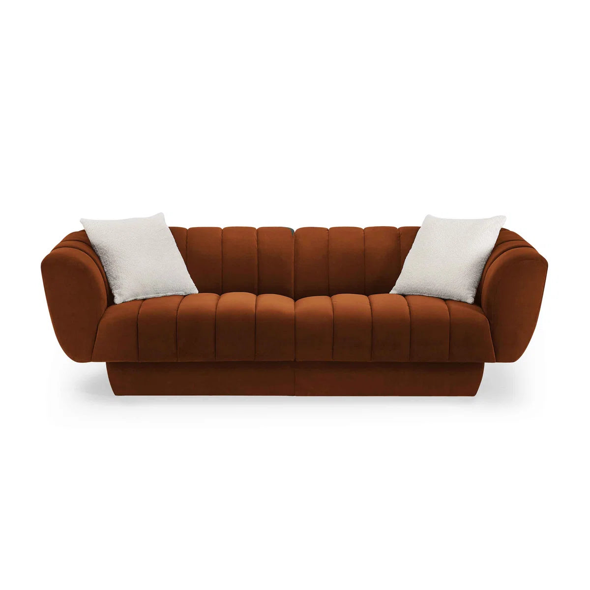 Modern Sofa Couch with Pillows – Minimore Lefferts Contemporary 3-Seater Living Room Sofa