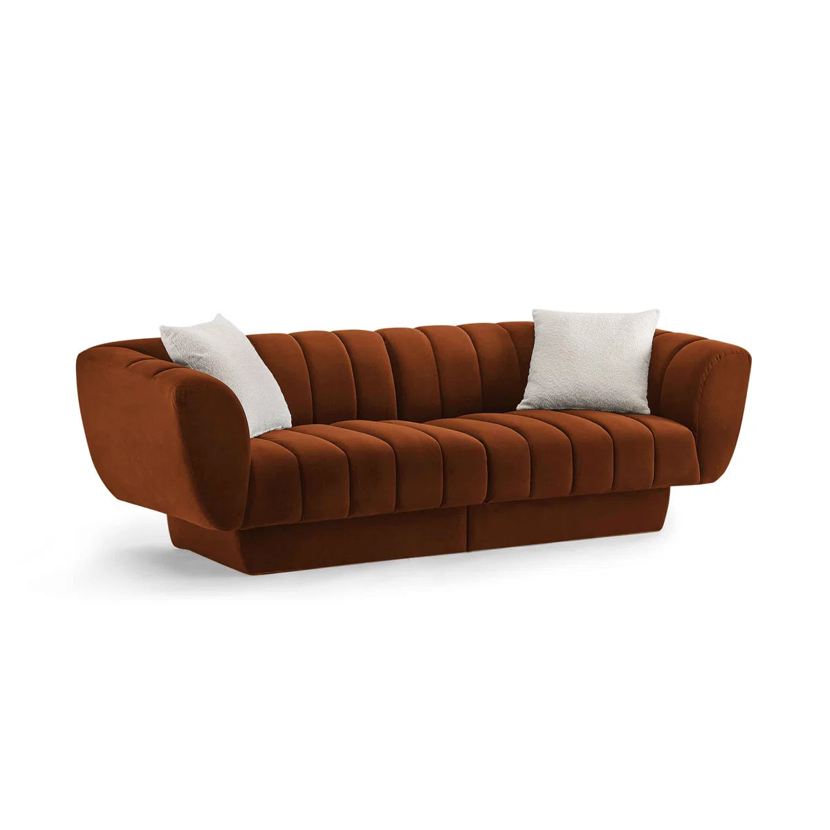 Modern Sofa Couch with Pillows – Minimore Lefferts Contemporary 3-Seater Living Room Sofa