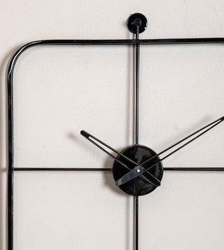 Square Black Wall Clock