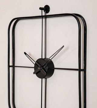 Square Black Wall Clock