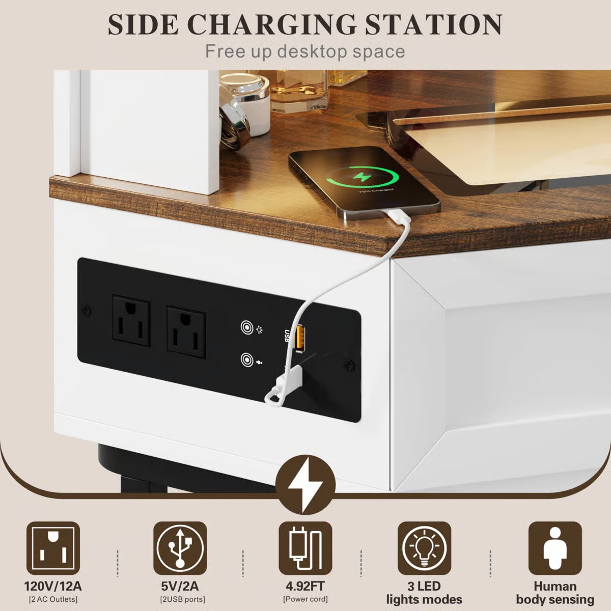 Machalik Corner Makeup Vanity With Mirror- OUCH CART |Dressing table 