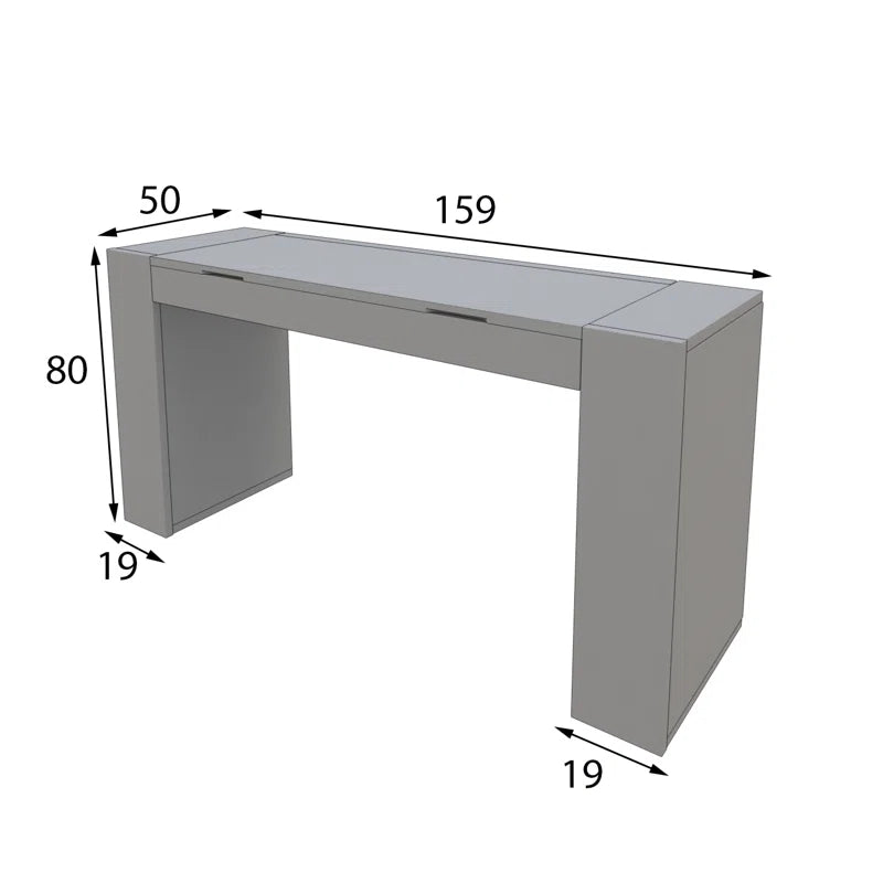 Kaito Dressing Table with Mirror