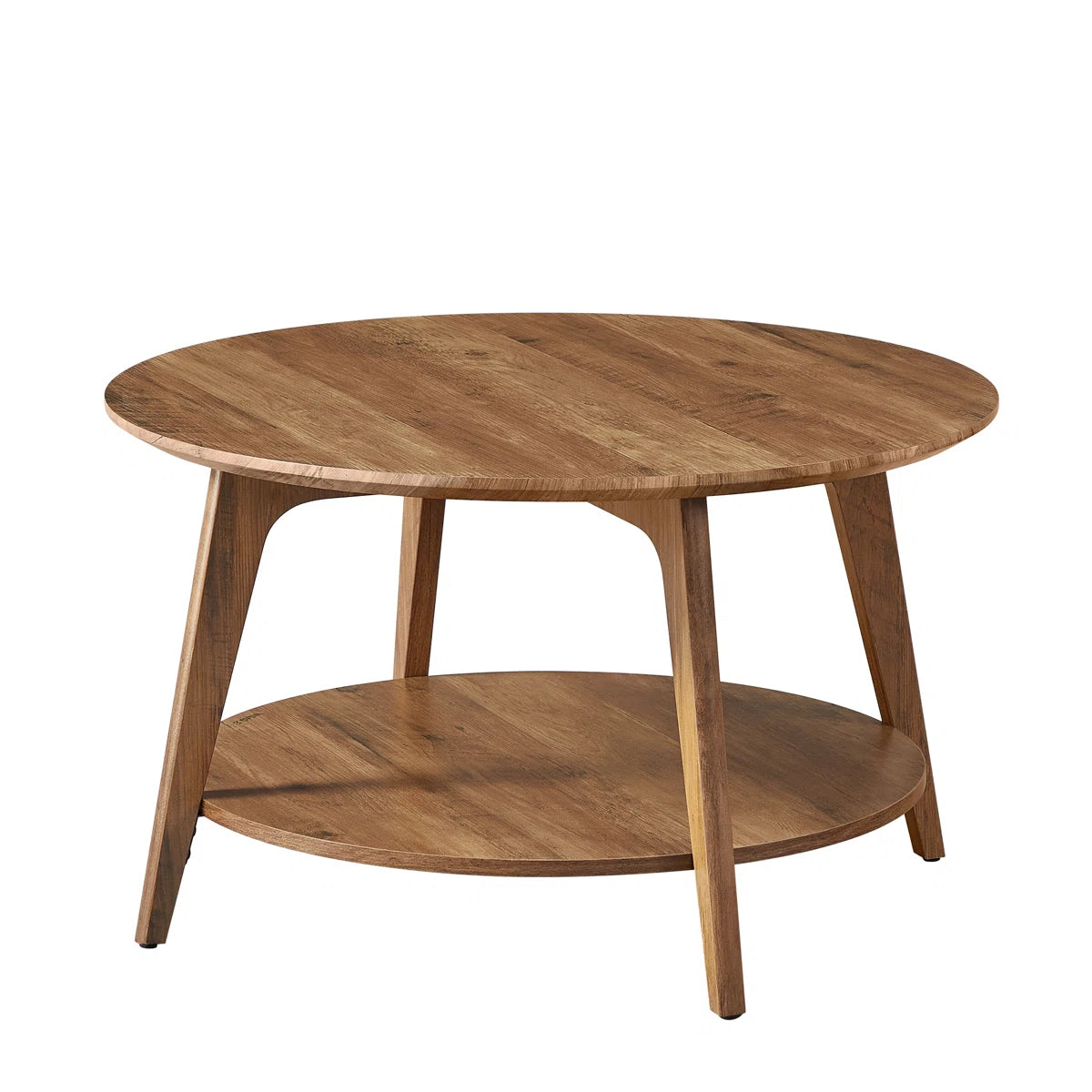 a Coffee Table With 2-Tier Storage Shelves