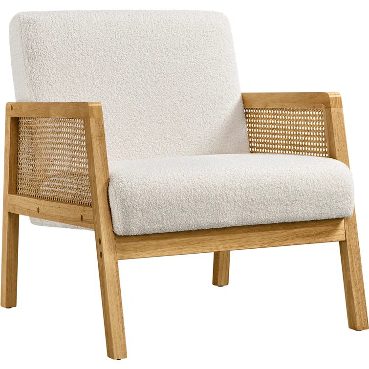 Mandar Wide Linen Lounge Chair