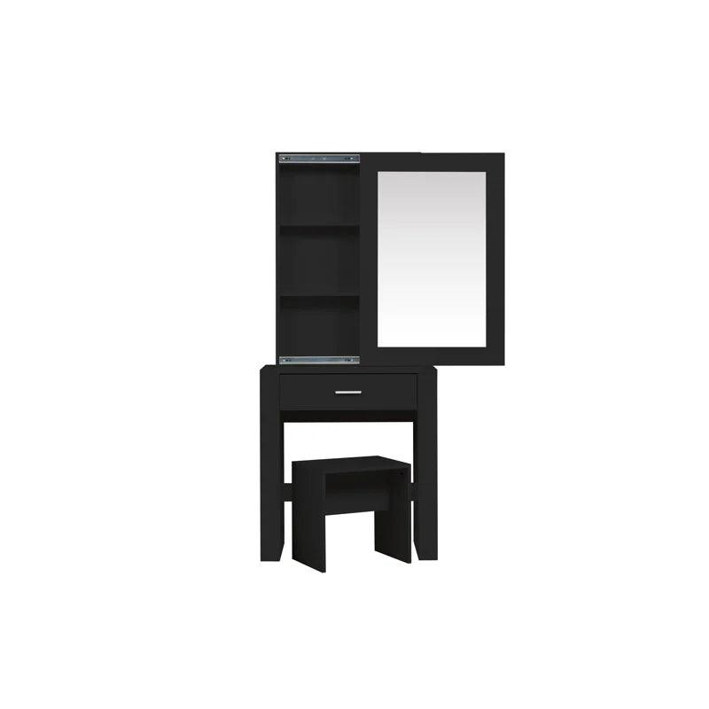 Aada Sliding Dressing Table Set with Mirror - Ouch Cart 